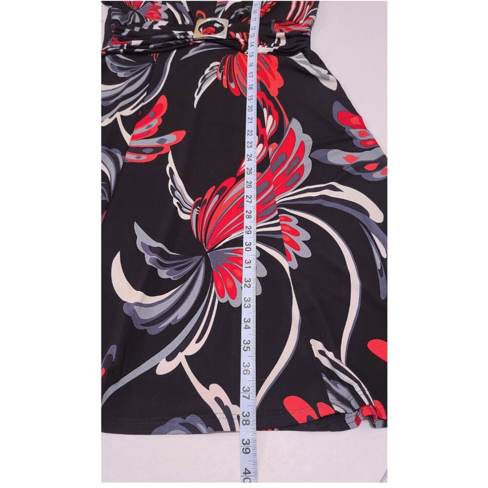 Perceptions New York Dress | Size 10 | Bold Floral Belted Style - Picture 8 of 11